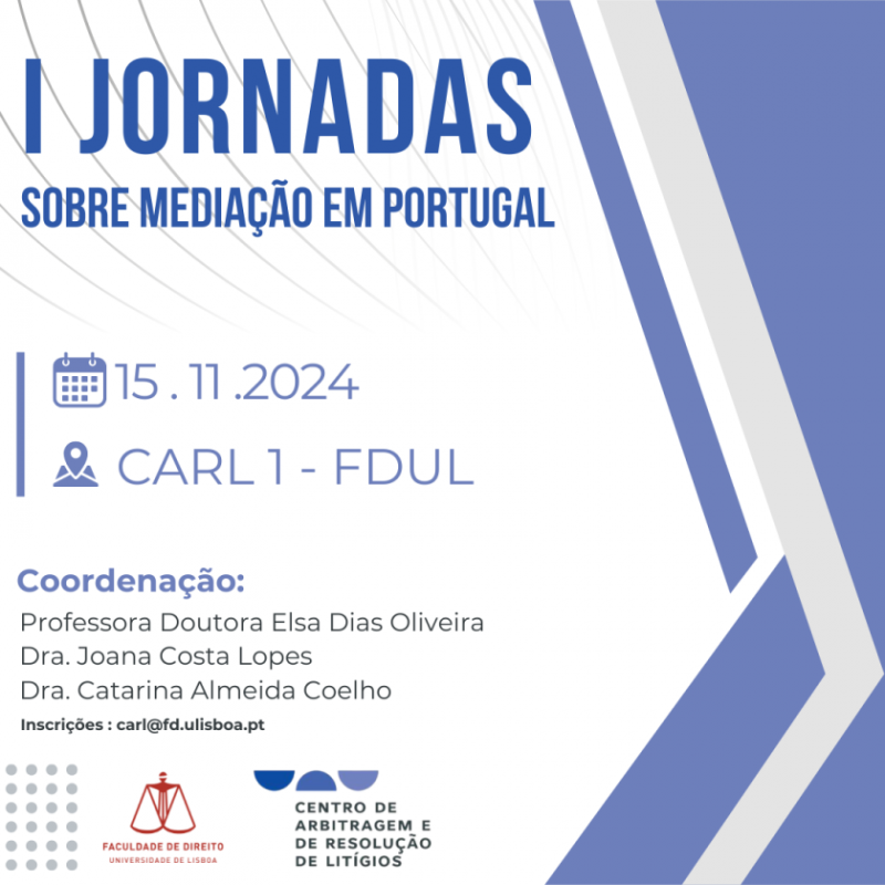 I Jornadas sobre Mediação em Portugal